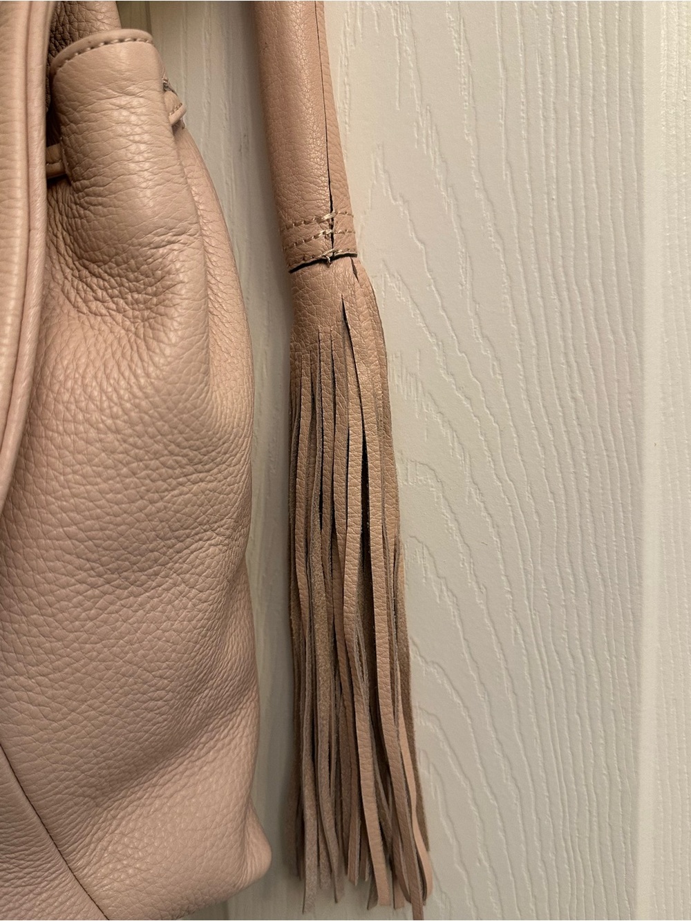 G.I.L.I. Blush Pink Leather Hobo with Gold Hardware - Picture 10 of 16